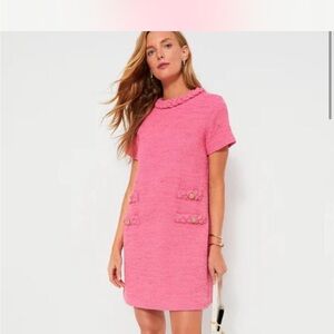 Tuckernuck Elegant Pink Tweed Dress